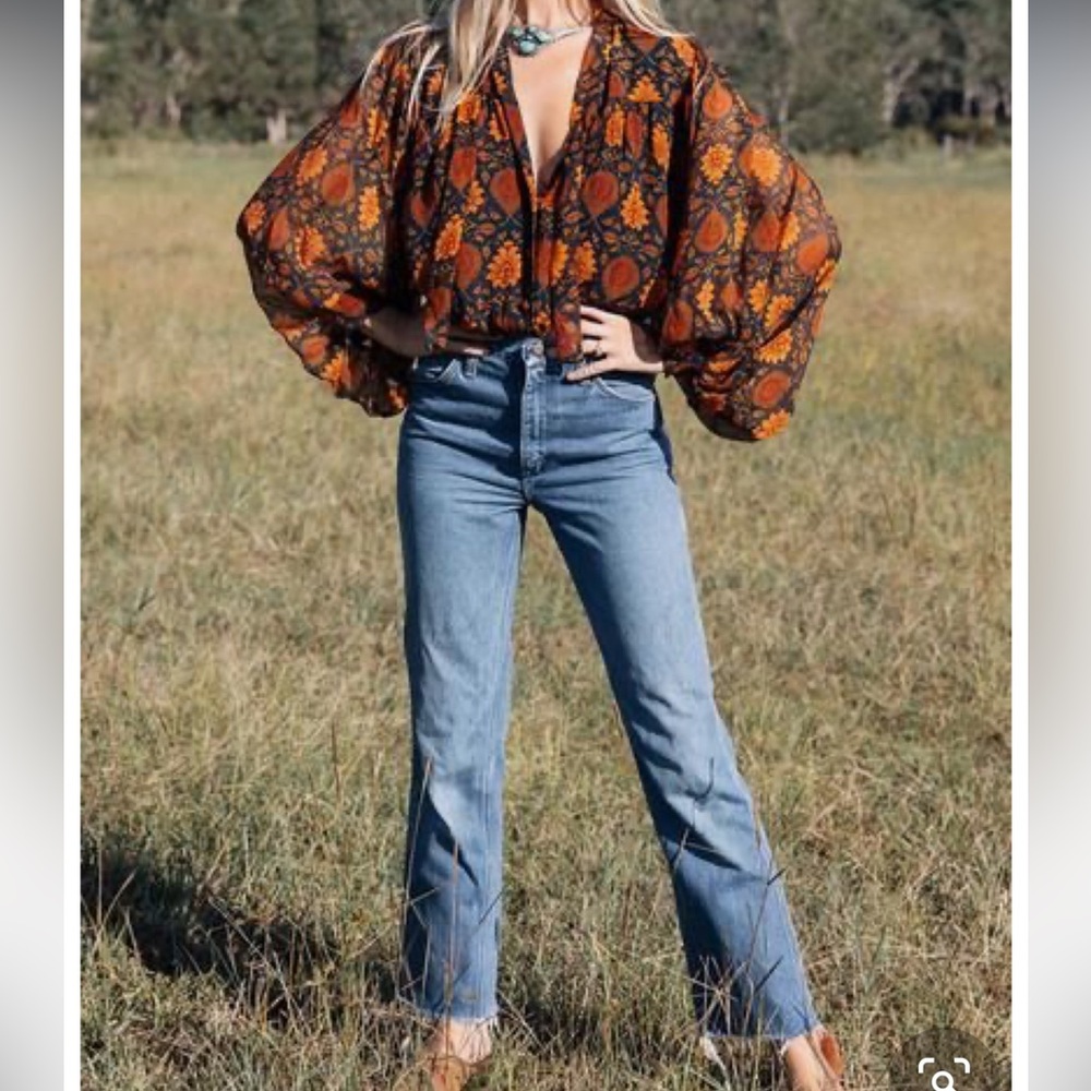 Chasing Unicorns Peasant Blouse